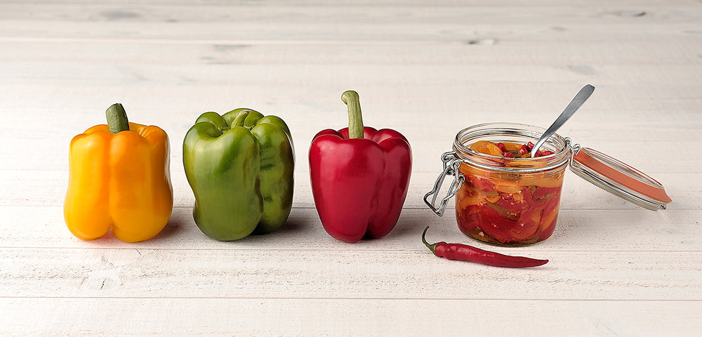 Compote de poivrons en conserve