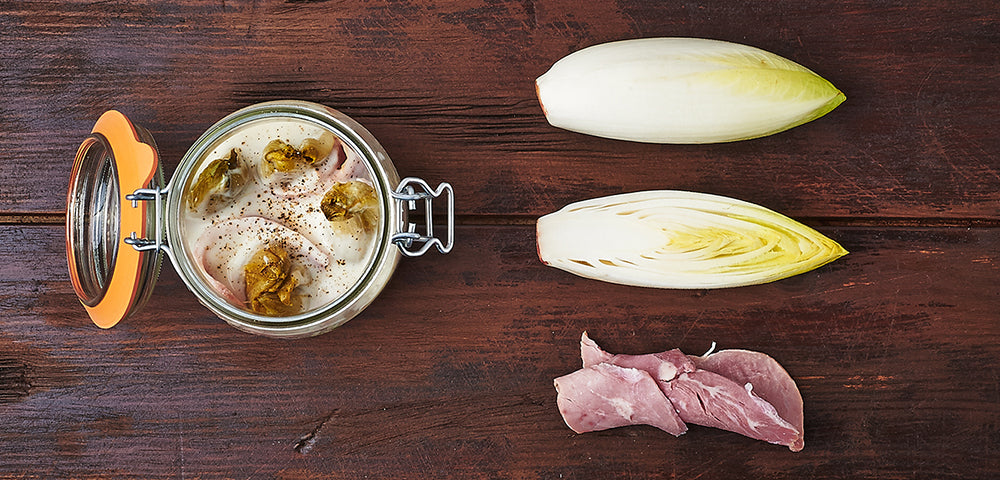 Endives au jambon en bocal
