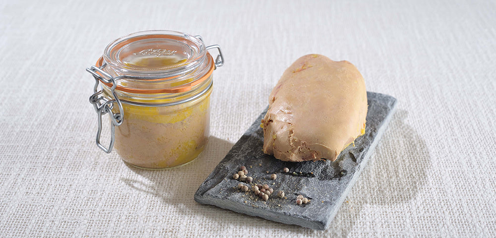Terrines de foie gras à l'armagnac