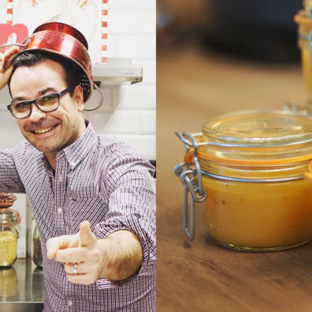 Compote pomme, abricot, semoule