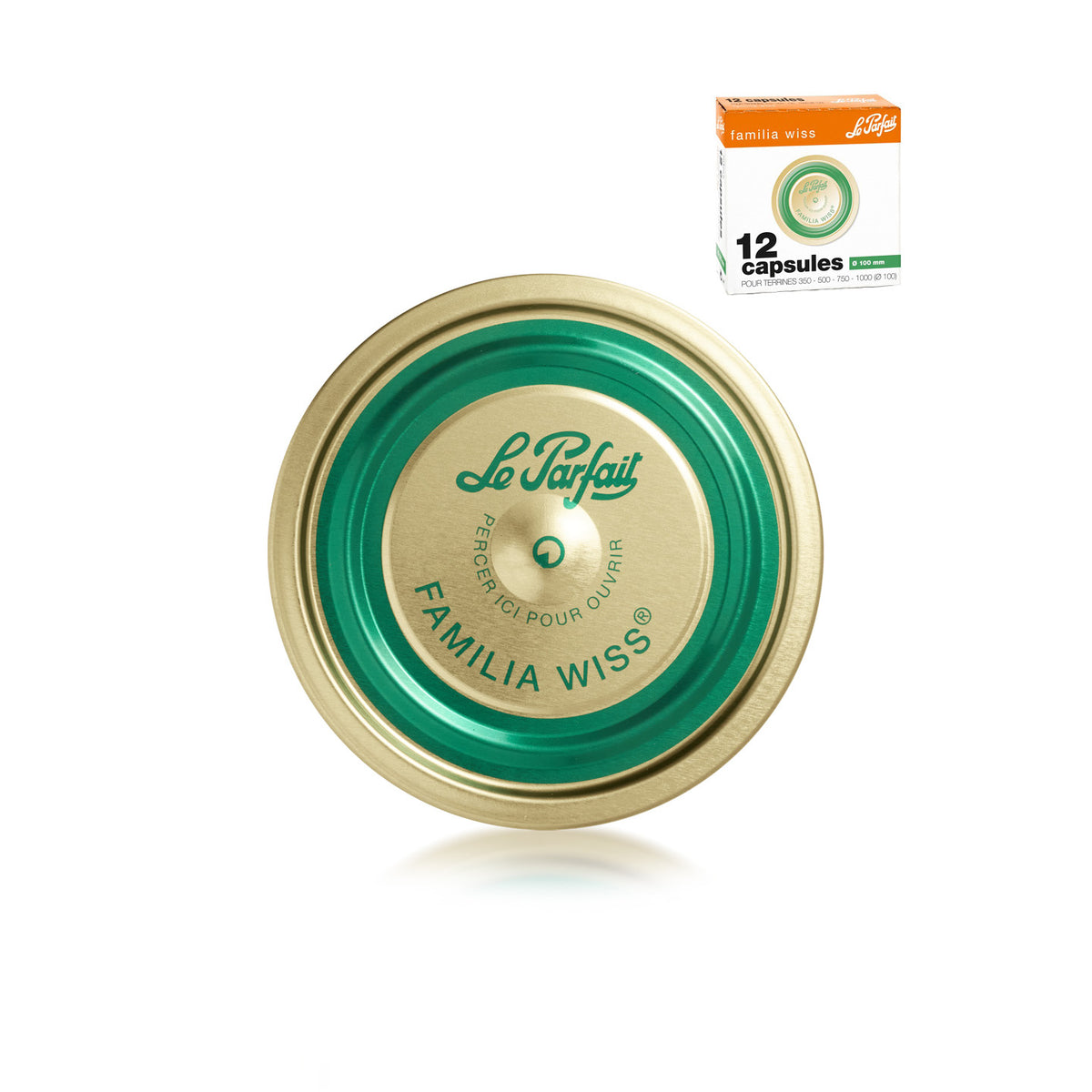 Capsules Familia Wiss - Boîte de 12 - ø 100 mm