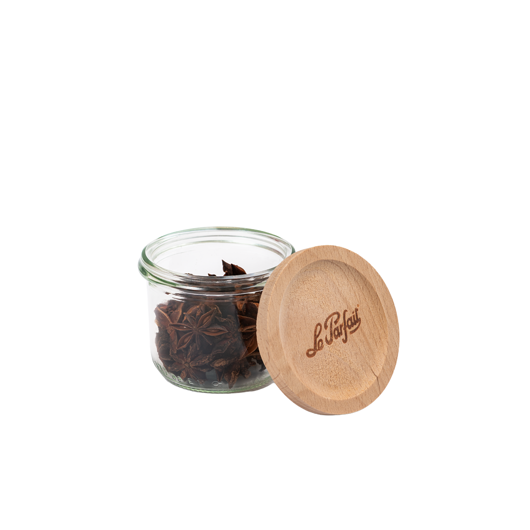 Glass jar - Wood edition
