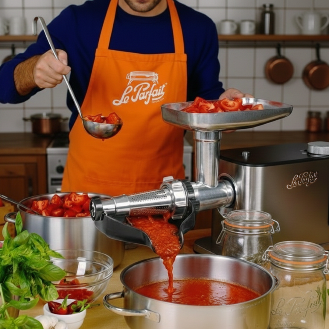 Electric chopper n°8 and tomato strainer - Le Parfait®