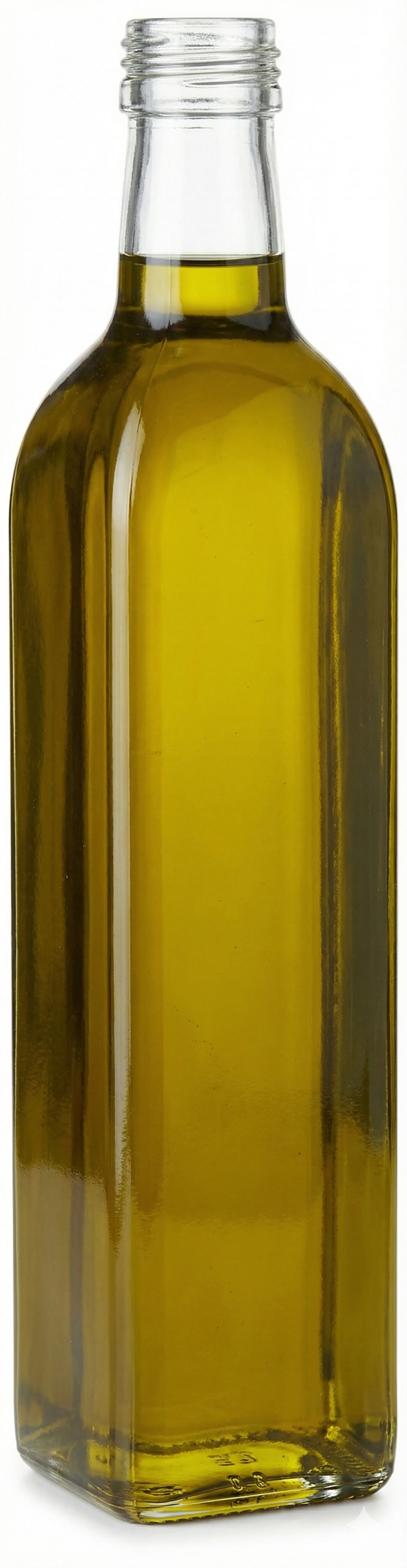 Vierkante Marasca-flessen in wit glas