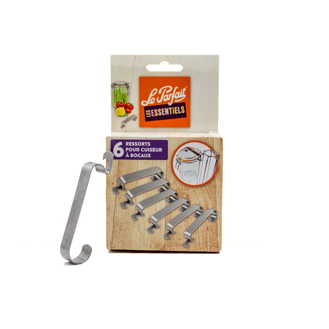 Scatola da 6 molle in acciaio inox - per pentola in vetro