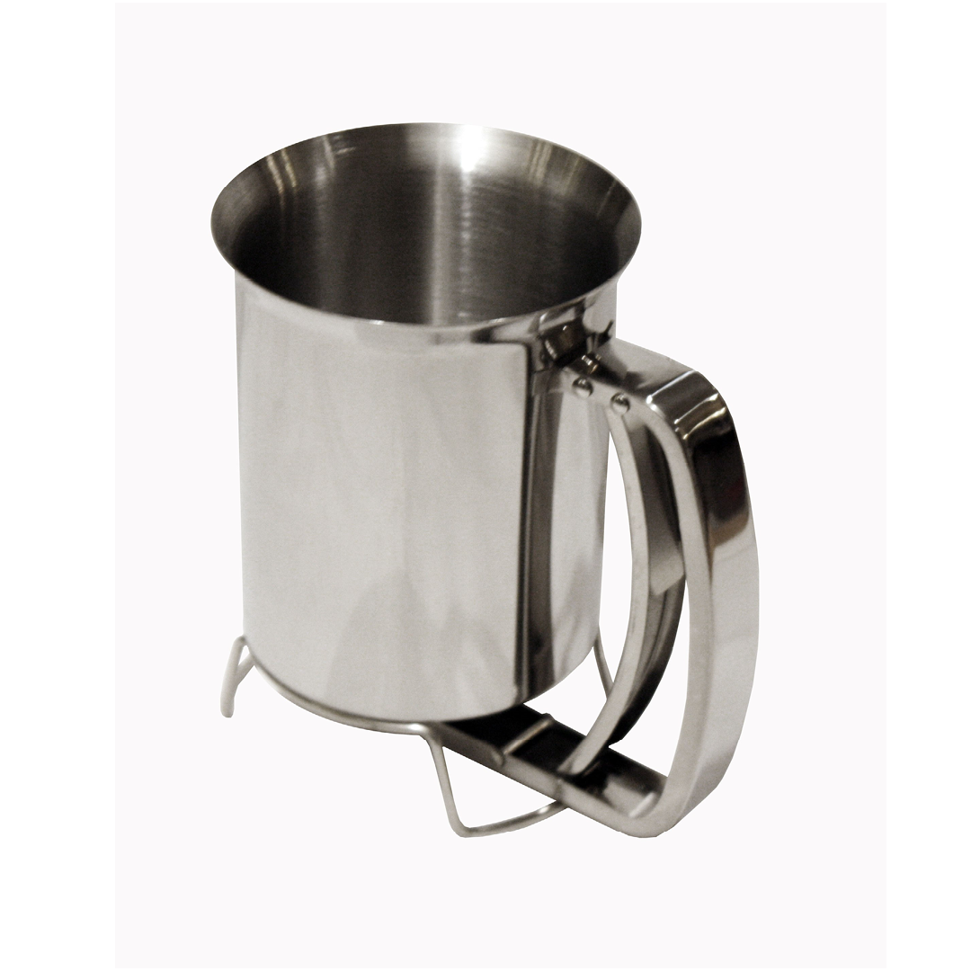 Stainless steel piston funnel