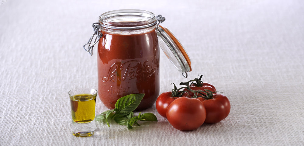 Coulis de tomates maison en bocal Le Parfait Super conservation 12 mois