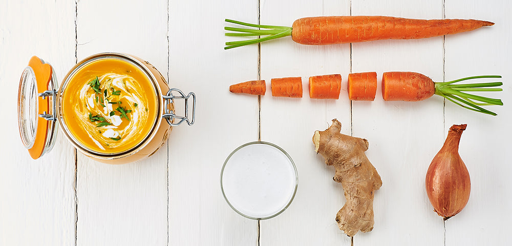 Soupe de carottes en conserve