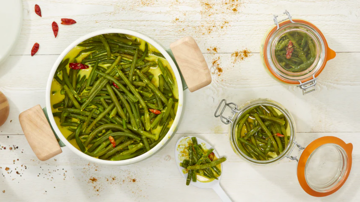 Curry de haricots verts