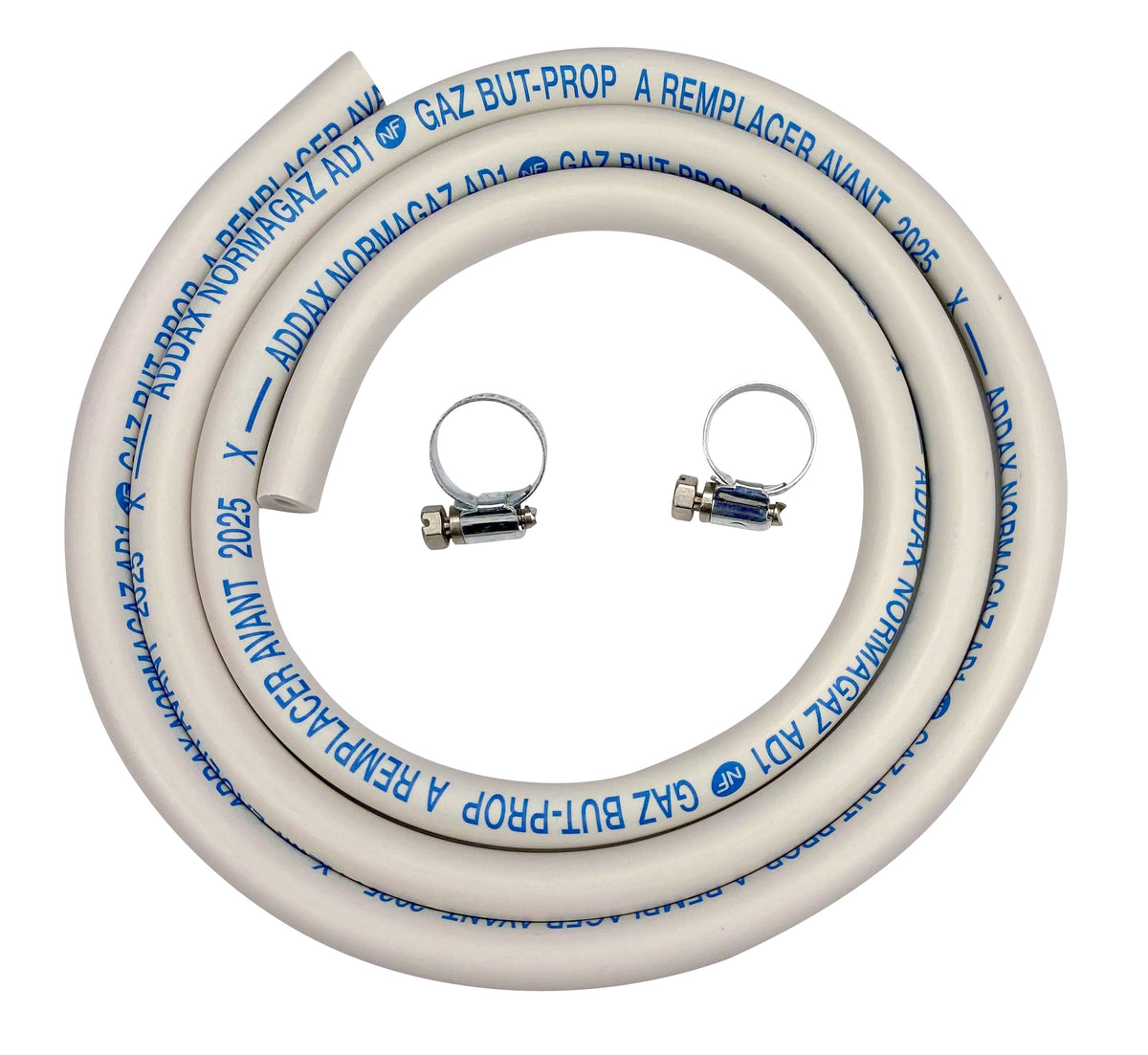 Gasslang - flexibele slangaansluiting op nippel - 150cm