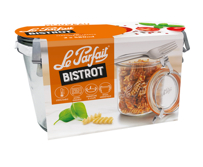 Bocal "Bistrot" - met frame - Le Parfait