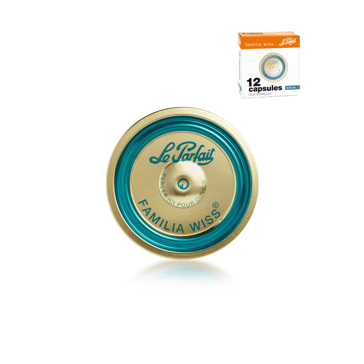 Familia Wiss-Kapseln – 12er-Box – ø 82 mm