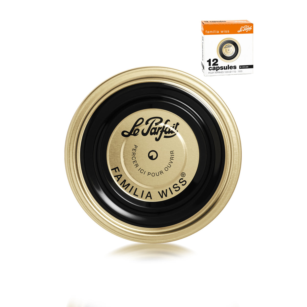 Familia Wiss-Kapseln – 12er-Box – ø 110 mm