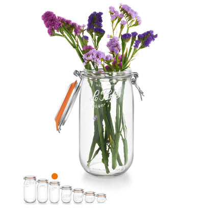 Pot Le Parfait Super 1,5 L - Gevuld met bloemen