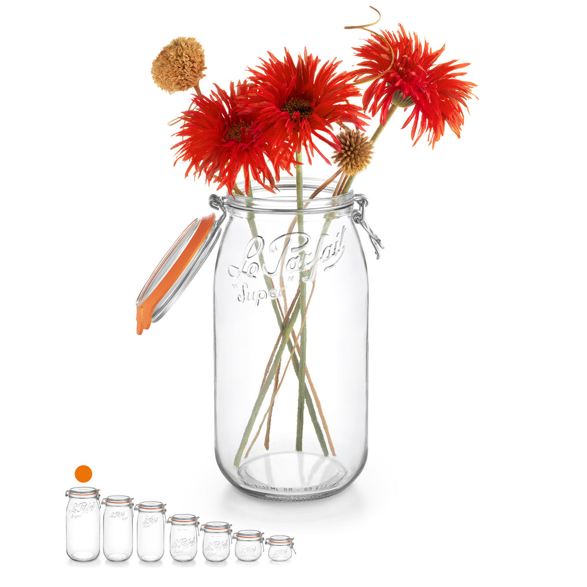 Pot Le Parfait Super 3 L - Gevuld met bloemen 