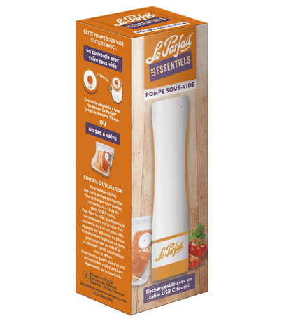 Oplaadbare onder-video-pomp Le Parfait® ~ Essentials