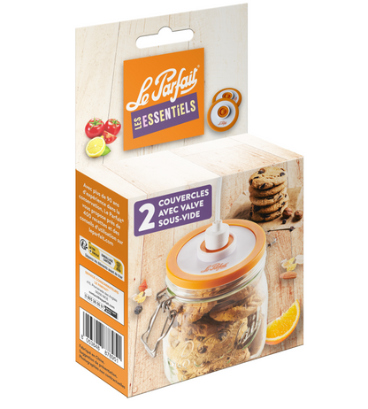 Tapa con válvula subyacente Le Parfait ~ The Essentials - Lot de 2