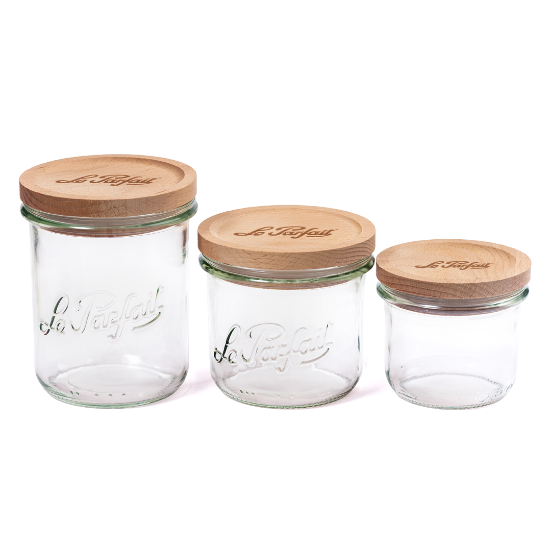 Glass jar - Wood edition