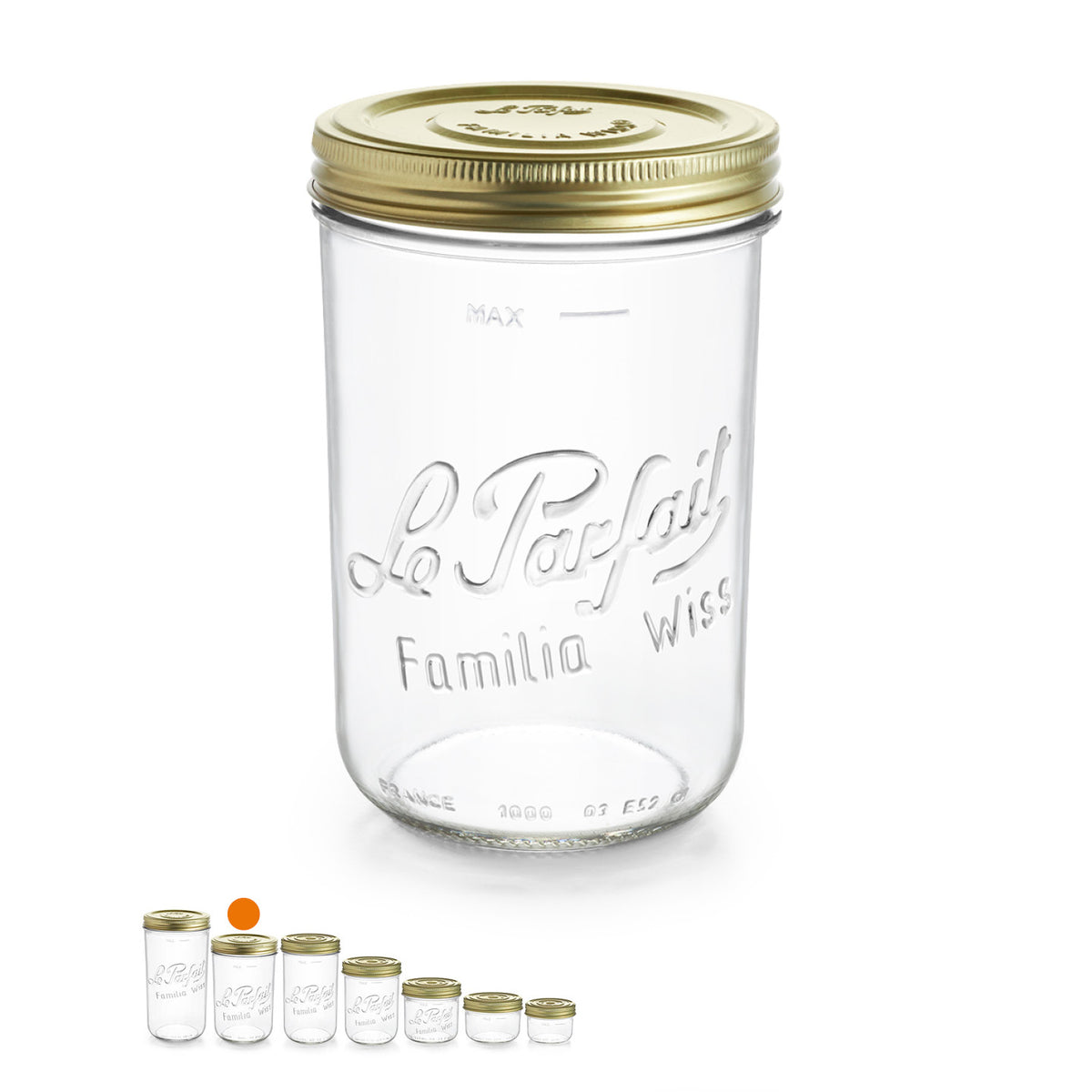 Terrina Le Parfait Familia Wiss 1000 g - ø 110 mm - Chiusa
