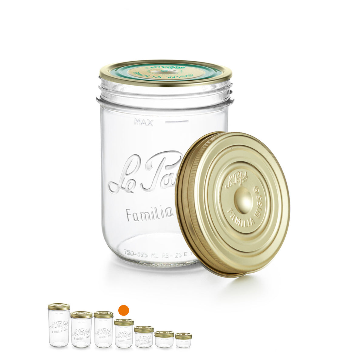 Terrina Le Parfait Familia Wiss 750 g - ø 100 mm - Aperta