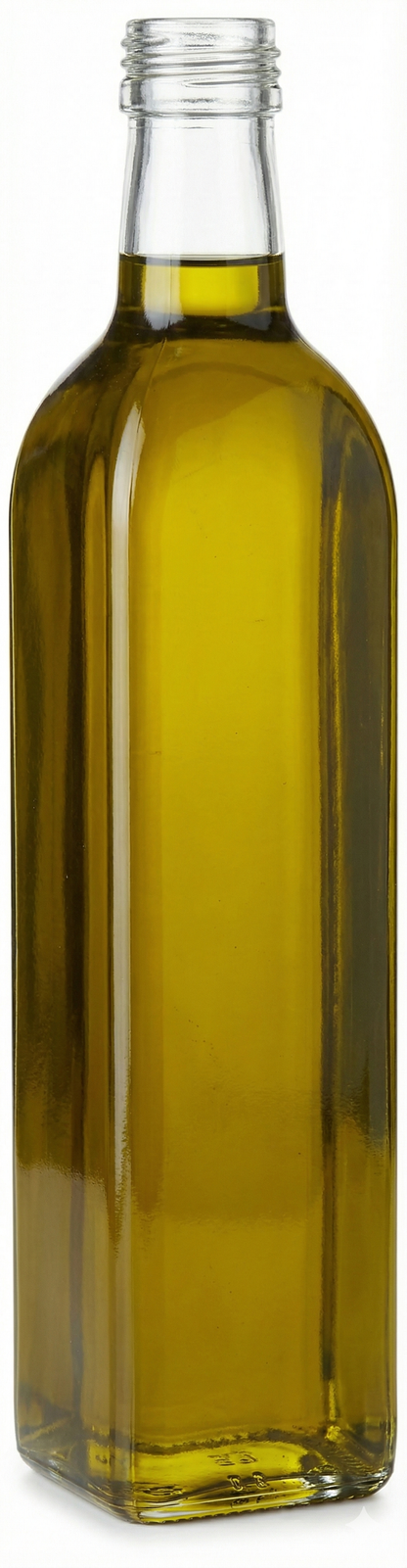Vierkante Marasca-flessen in wit glas