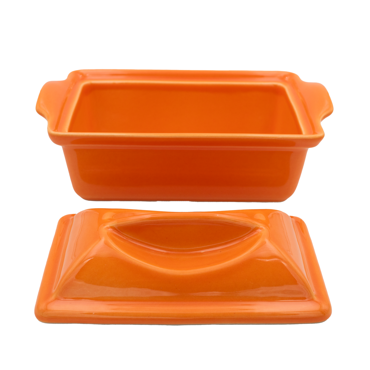 Emaillierte Terrakotta -Terrine - rechteckig - 0,6 l