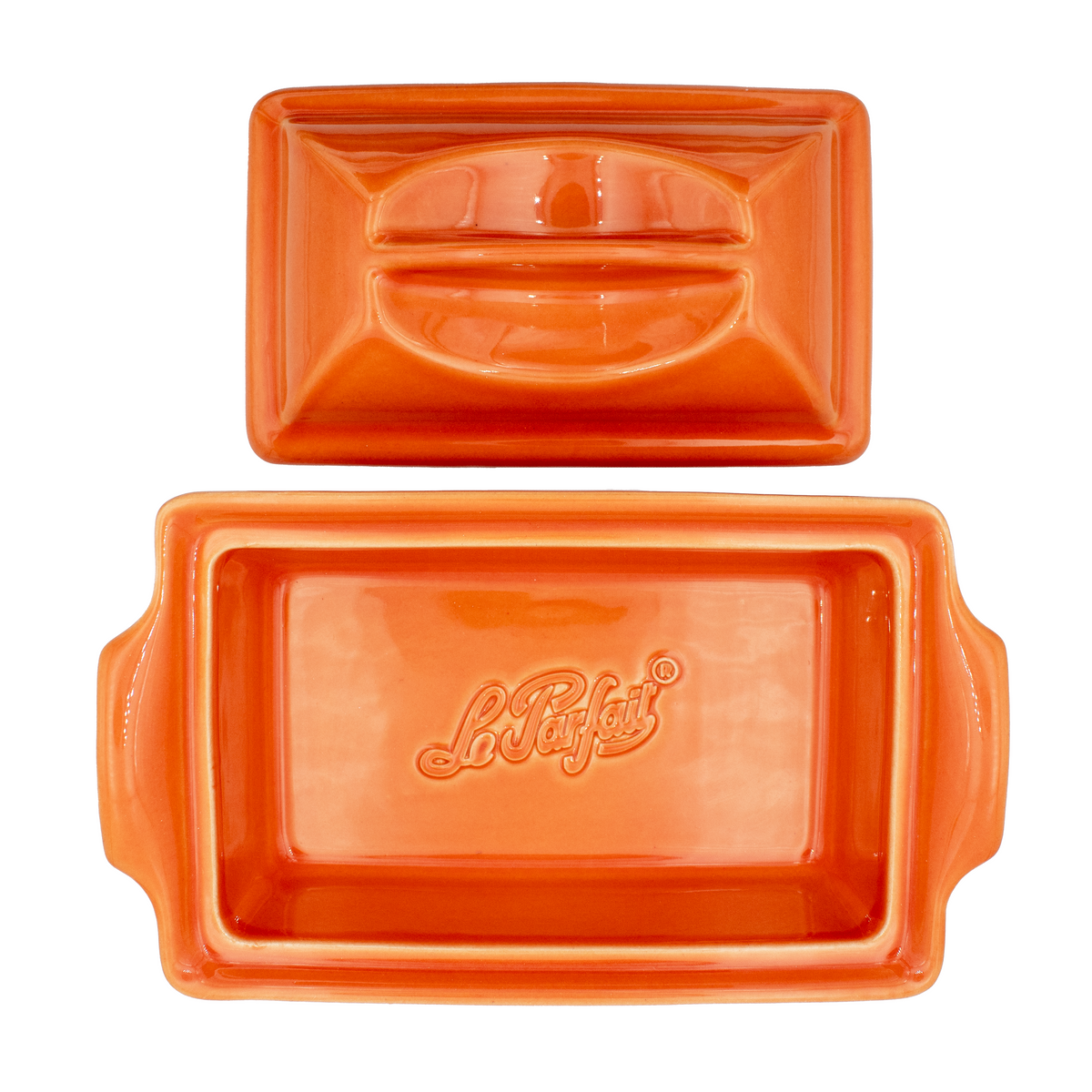 Emaillierte Terrakotta -Terrine - rechteckig - 0,6 l