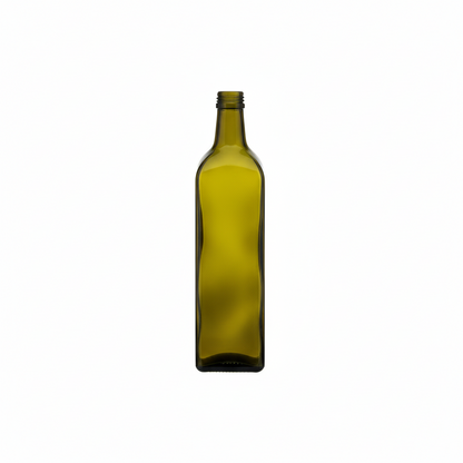 Bouteilles en verre huile d'olive - Marasca - vert antique