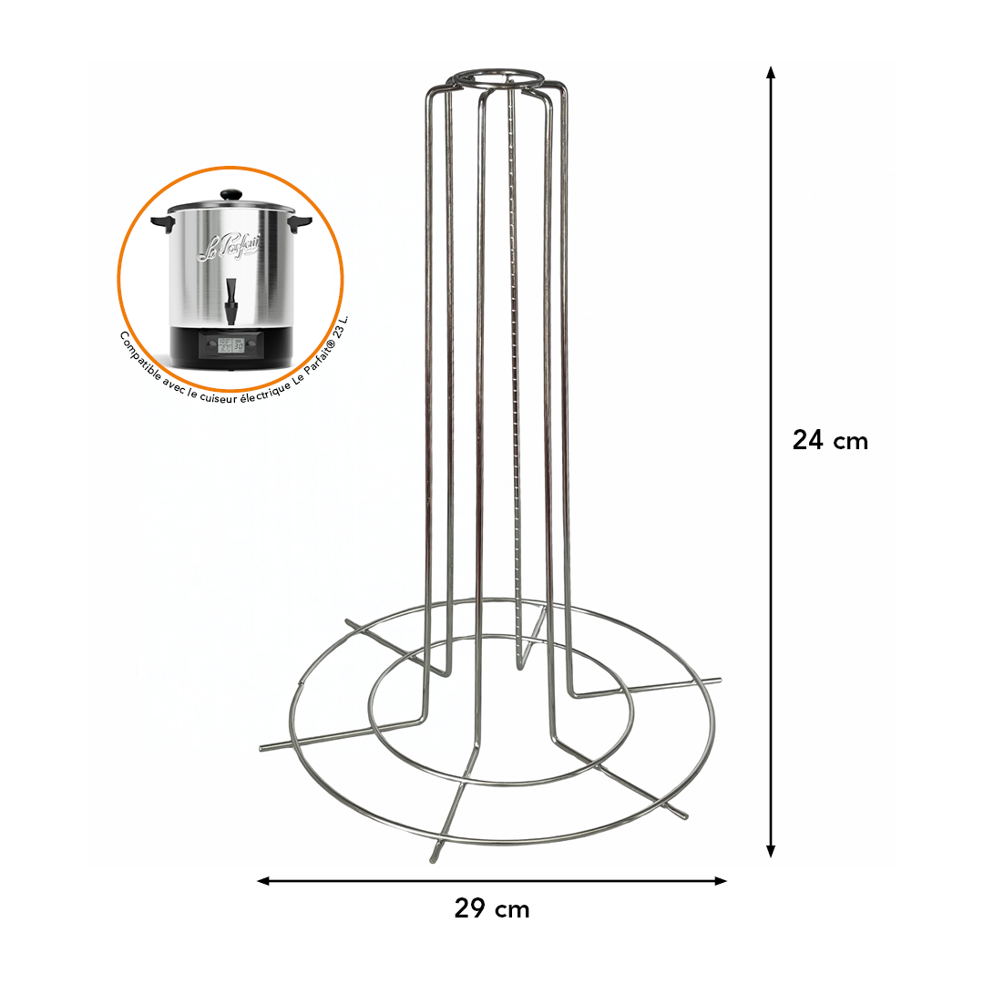 Colonne en acier inoxydable - pour cuiseur à bocaux