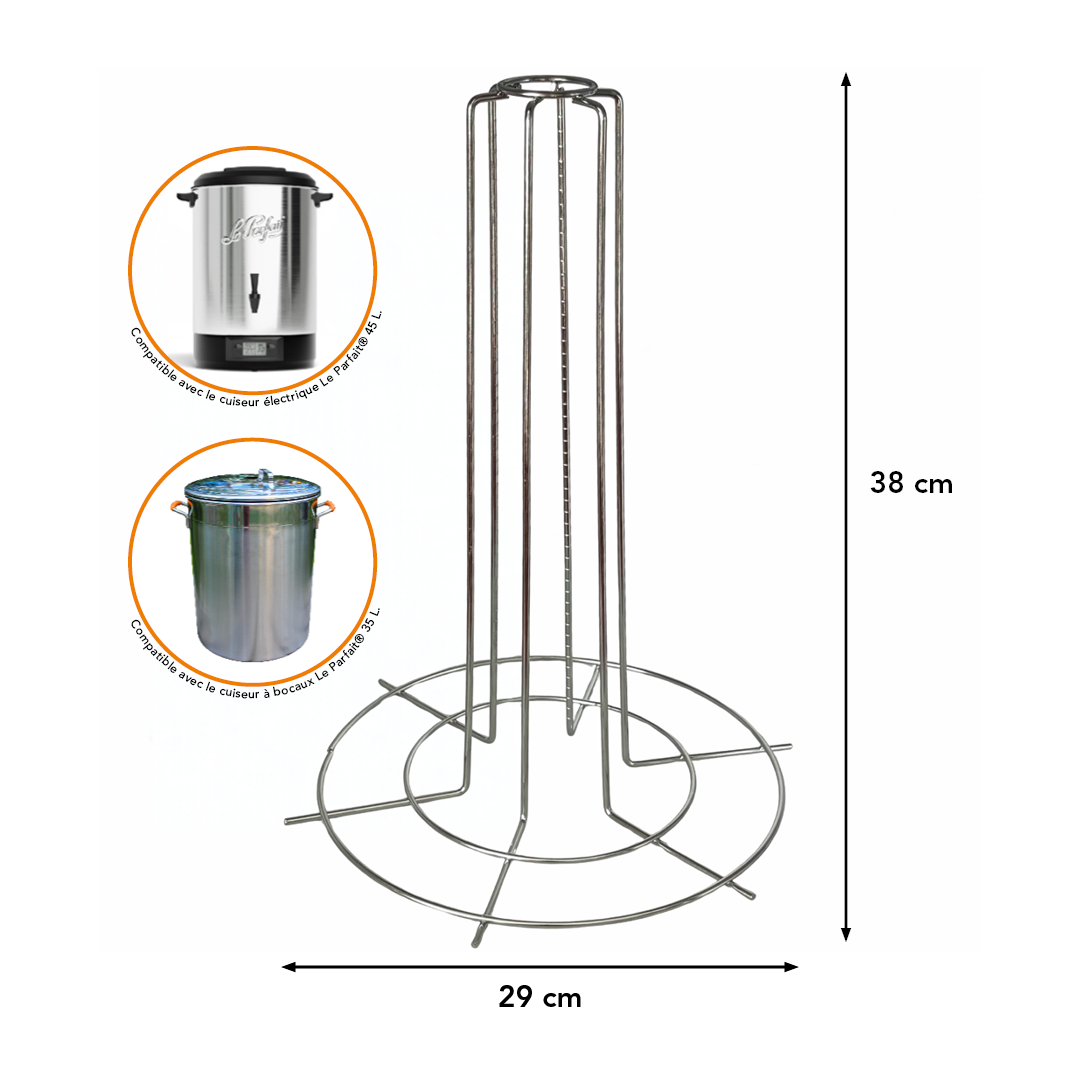 Colonne en acier inoxydable - pour cuiseur à bocaux