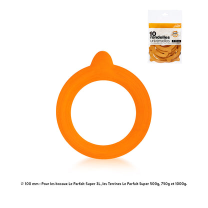 Sachet van 100% natuurlijke "super" rubberen ringen / rubberen afdichtingen - Le Parfait