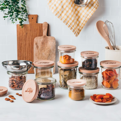 Glass jar - Wood edition