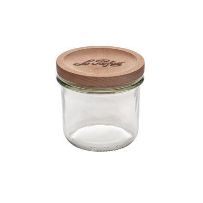 Glass jar - Wood edition