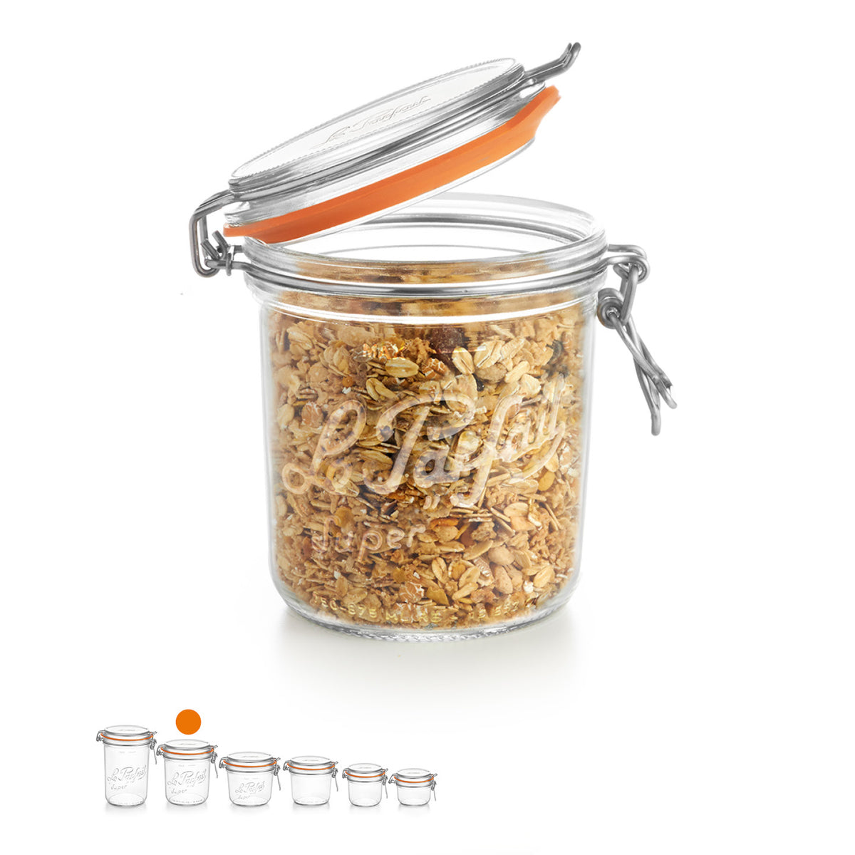 Terrine Le Parfait Super 750 g – Gefüllt mit Müsli