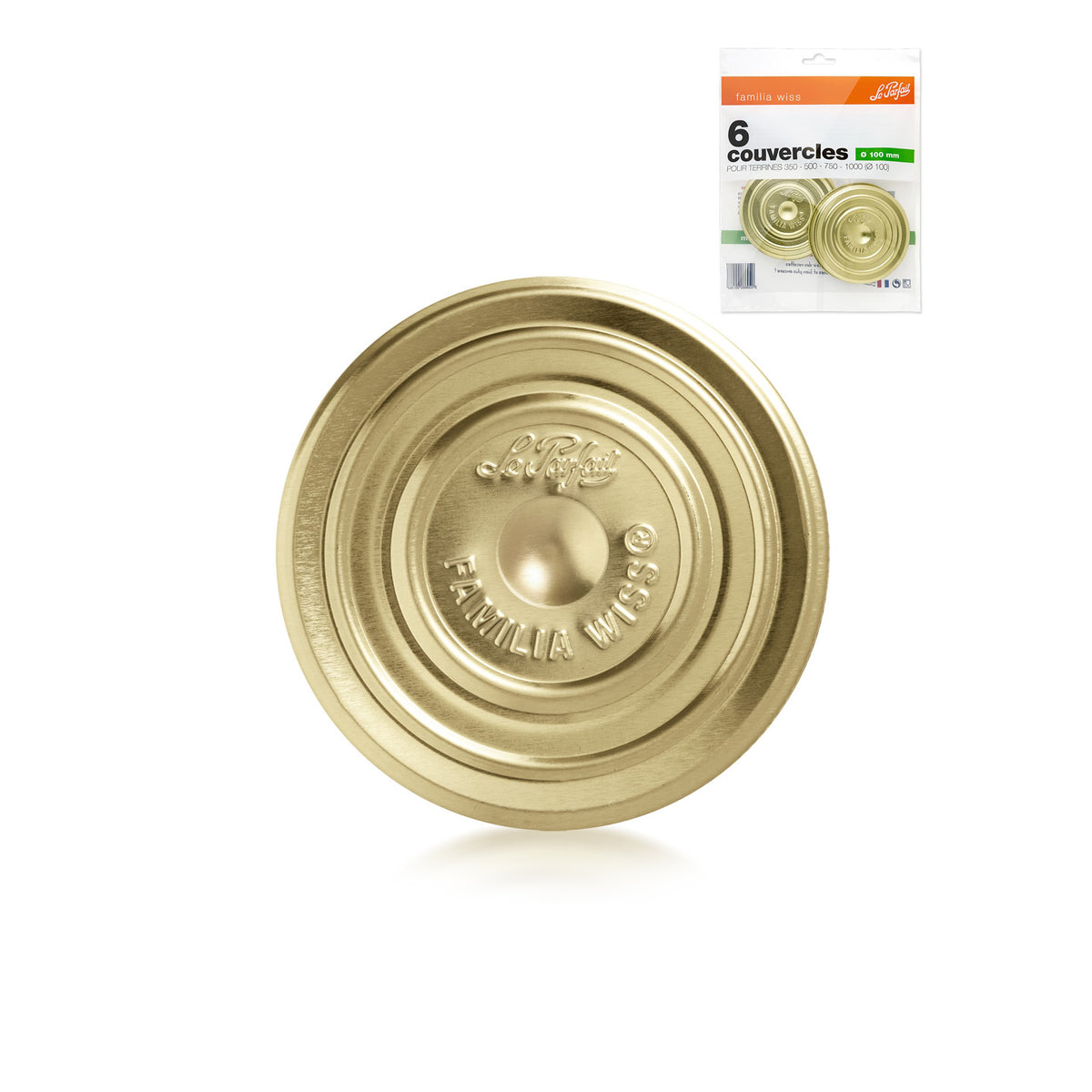 Familia Wiss Deckel – Beutel mit 6 Stück – ø 100 mm