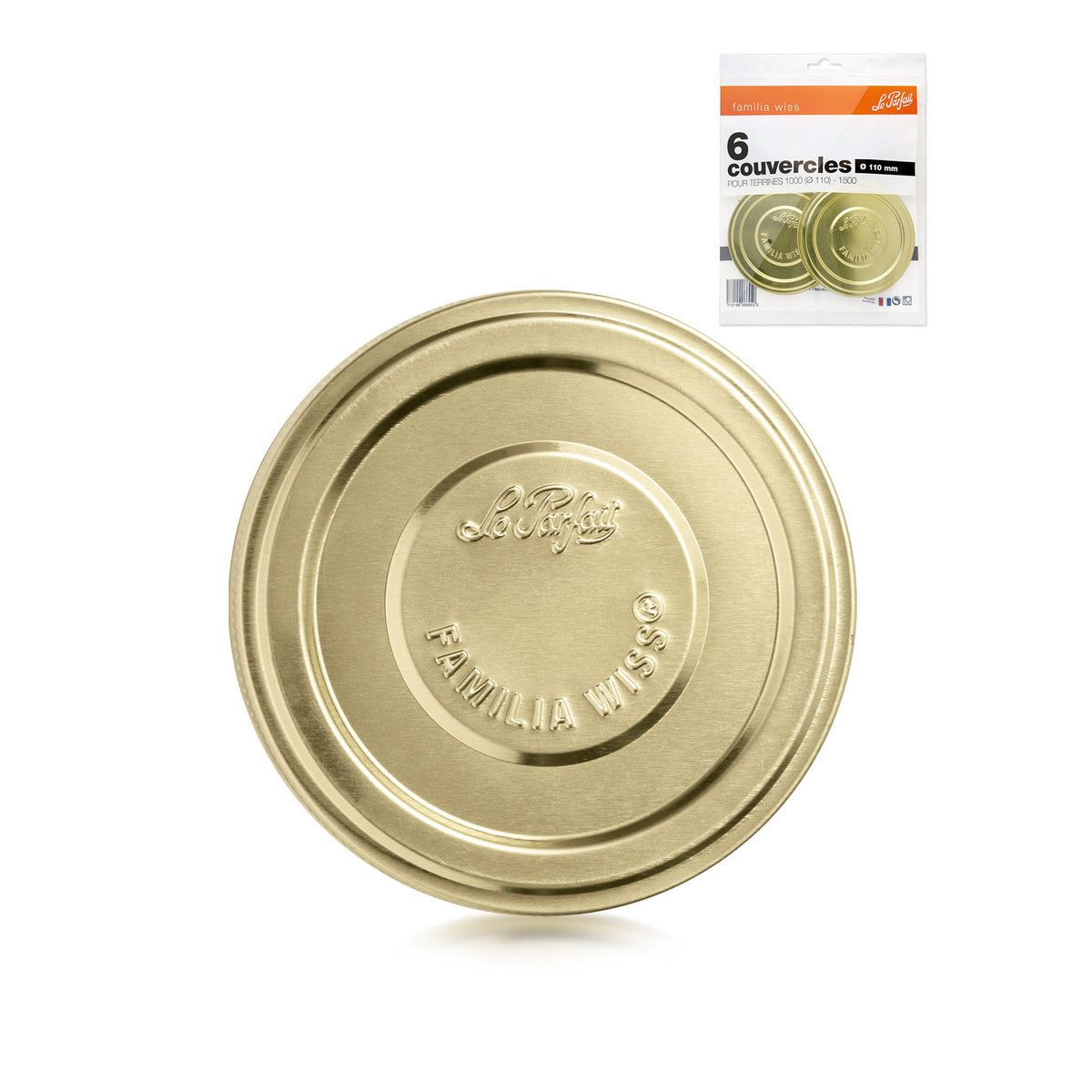 Familia Wiss Deckel – Beutel mit 6 Stück – ø 110 mm 