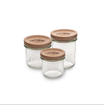 Glass jar - Wood edition